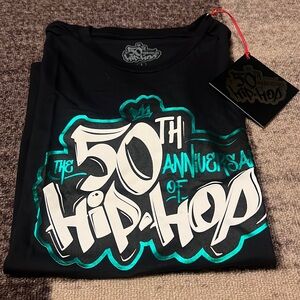 50th Anniversary of Hip Hop men’s black t shirt Limited Collection